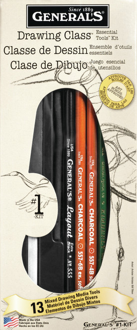 General Pencil Drawing Class Essential Tools Kit - - 1-KIT - 044974100007