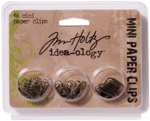 Idea-Ology Metal Paper Clips .625" 48/Pkg-Antique Nickel, Brass & Copper - TH92791 - 040861927917