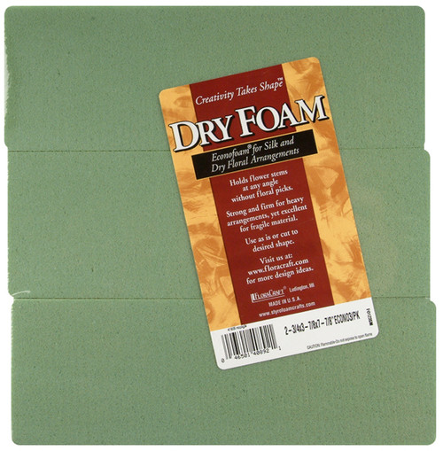 FloraCraft Desert DryFoM Brick 3/Pkg-2.6"x3.4"x7.8" - FO123SM - 046501408921