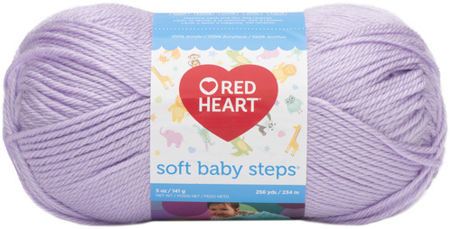 Red Heart Soft Baby Steps Yarn-Lavender - E746-9590 - 073650802515
