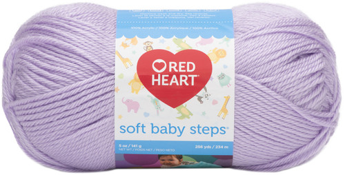 Red Heart Soft Baby Steps Yarn-Lavender E746-9590 - 073650802515
