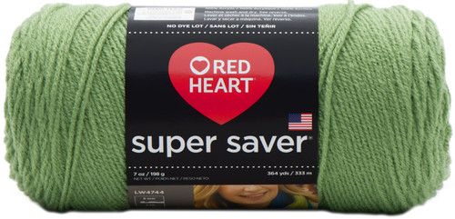 Red Heart Super Saver Yarn-Tea Leaf E300B-624 - 073650802966