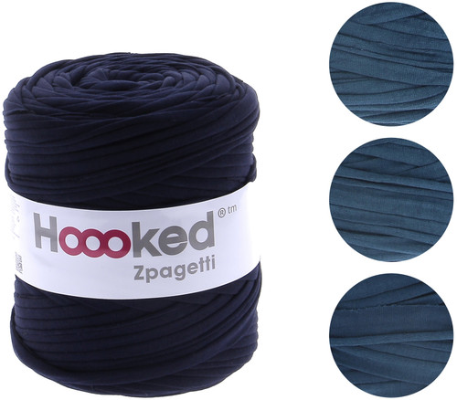 Hoooked Zpagetti Yarn-Sailor Blue - Dark Blue Shades - ZP00-1-16 - 87185039449998718503944999
