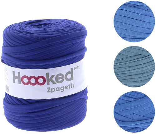 Hoooked Zpagetti Yarn-Ocean Blue - Mid Blue Shades - ZP00-1-15 - 87185039449828718503944982