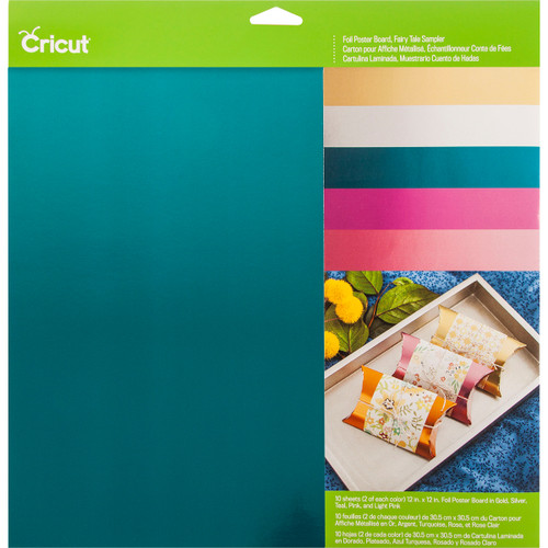 Cricut 12"X12" Foil Poster Board Sampler 10/Pkg-Fairytale 2003668 - 093573699856