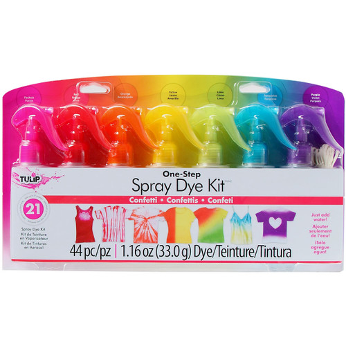 Tulip One-Step Spray Tie-Dye Kit-Confetti - 31661 - 017754316615