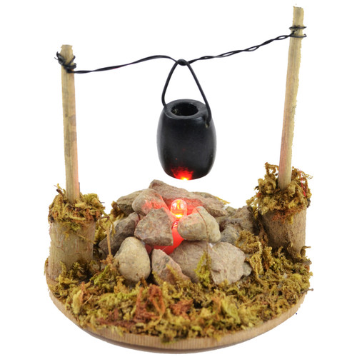 Touch Of Nature Miniature Fairy Garden LED Fire Pit 3.25"50803