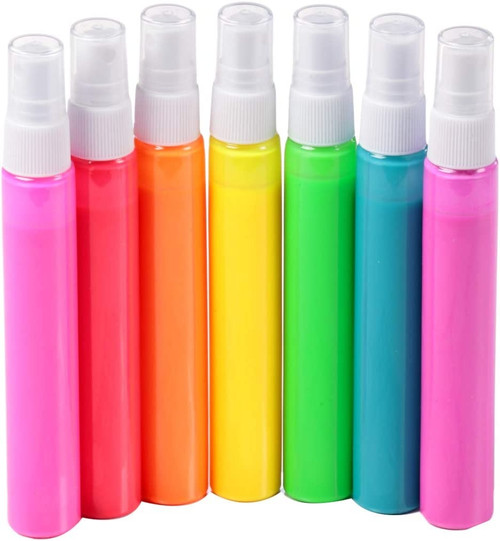 Tulip Fabric Spray Paint Mini Pack .81oz 7/Pkg-Neon - TFSP-31424
