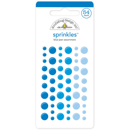 Doodlebug Sprinkles Adhesive Glossy Enamel Dots-Blue Jean, 54/Pkg - MONOS-4011 - 842715040113 Doodlebug Sprinkles Adhesive Glossy Enamel Dots-Blue Jean, 54/Pkg - MONOS-4011 - 842715040113