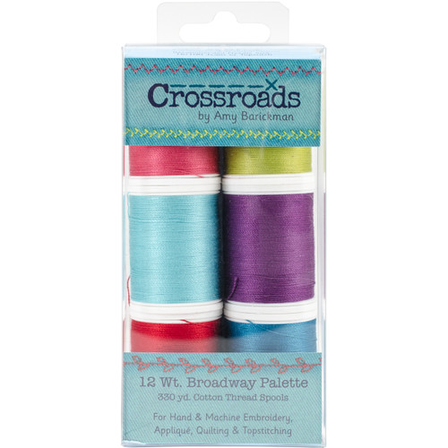 Crossroads Sulky Blendables 12wt 6/Pkg-Broadway Collection 713C-28 - 727072002830