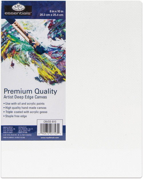 6 Pack - Royal Langnickel essentials(TM) Premium Deep Edge Canvas-8"x10" - CND810 - 090672077431
