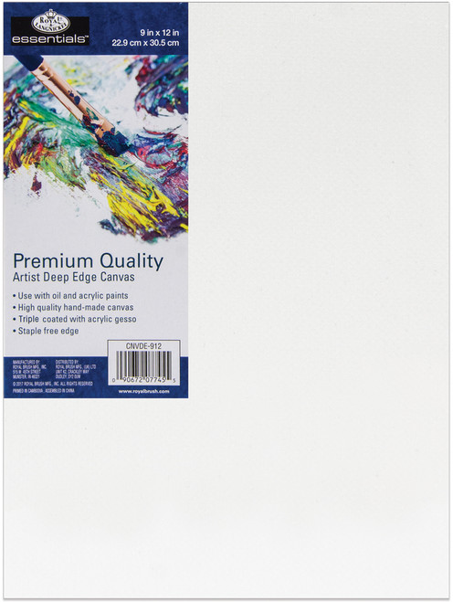 6 Pack Royal Langnickel essentials(TM) Premium Deep Edge Canvas-9"X12" -CND912 - 090672077455