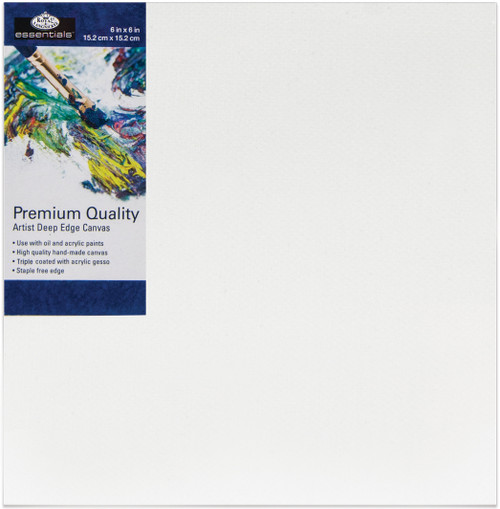 6 Pack Royal Langnickel essentials(TM) Premium Deep Edge Canvas-6"X6" CND66 - 090672942937