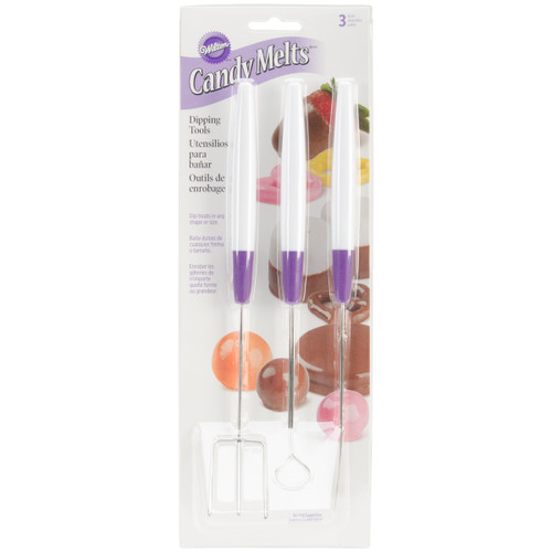 Wilton Candy Melts Dipping Tools 3/Pkg-Assorted Styles W1017 - 070896410177