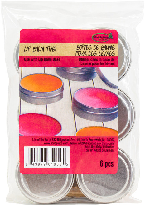 Life Of The Party Lip Balm Tins 6/Pkg61035 - 649979610355