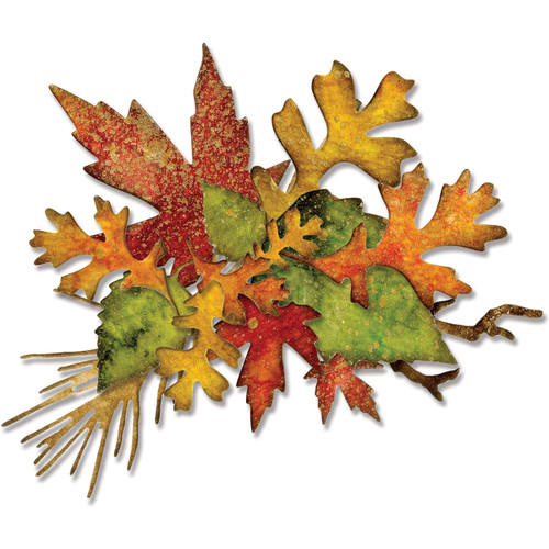 Sizzix Thinlits Dies By Tim Holtz 14/Pkg-Fall Foliage 660955