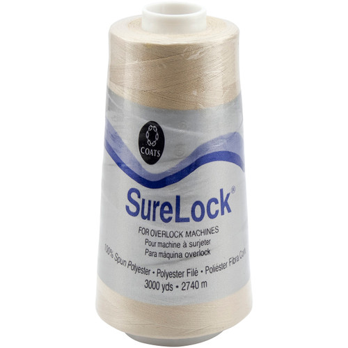 Coats Surelock Overlock Thread 3,000yd-Buff 6110-8050 - 073650848988