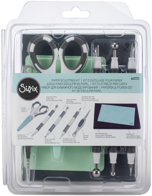 Sizzix Paper Sculpting Kit-7 Pieces - 662225 - 630454239109