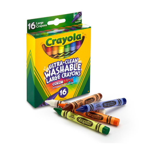 Crayola Large Washable Crayons-16/Pkg - 52-3281 Crayola Large Washable Crayons-16/Pkg - 52-3281