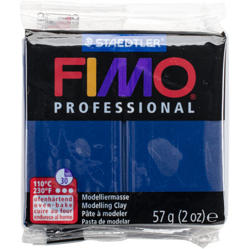 Fimo Professional Soft Polymer Clay 2oz-Navy Blue - EF8005-34 - 40078170095124007817009512
