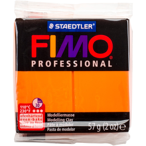 Fimo Professional Soft Polymer Clay 2oz-Orange - EF8005-4 - 40078170095294007817009529