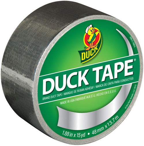 Duck Bright Duck Tape 1.88"X15yd-Silver Coin - BRDT-3158 - 075353032893