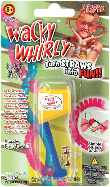 Pepperell Wacky Whirly Craft Straw KitSTR01 - 725879222055