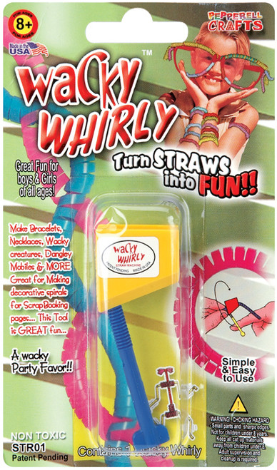 Pepperell Wacky Whirly Craft Straw Kit- - STR01 - 725879222055