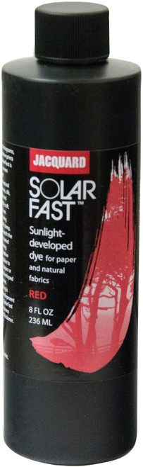 Jacquard SolarFast Dyes 8oz-Red - JSD-2104 - 743772028833