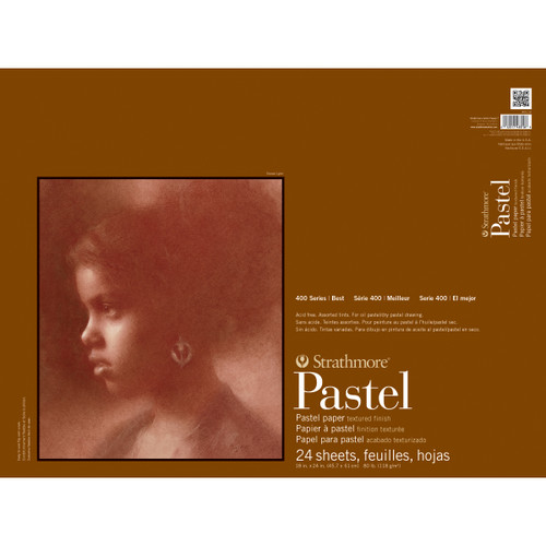 Strathmore Assorted Color Pastel Paper Pad 18"X24"-24 Sheets - 403180 - 012017480188
