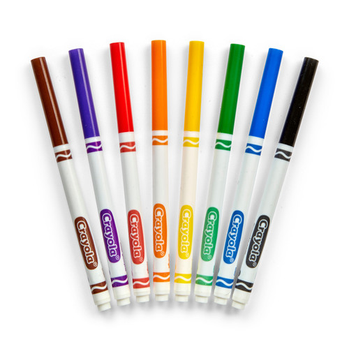 Crayola Fine Line Markers-Classic Colors 10/Pkg 58-7726 - GettyCrafts