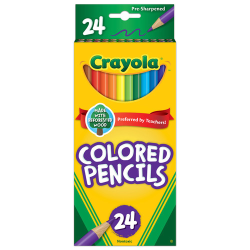 Crayola Colored Pencils-24/Pkg Long - 68-4024 - 071662040246