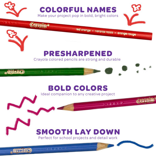Crayola Colored Pencils-24/Pkg Long - 68-4024 Crayola Colored Pencils-24/Pkg Long - 68-4024