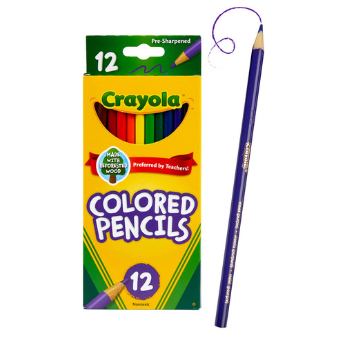 Crayola Colored Pencils-12/Pkg Long - 68-4012 Crayola Colored Pencils-12/Pkg Long - 68-4012
