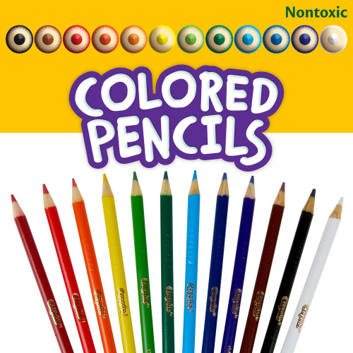 Crayola Colored Pencils-12/Pkg Long - 68-4012