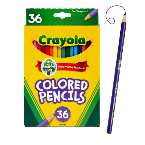 Crayola Colored Pencils-36/Pkg Long 68-4036