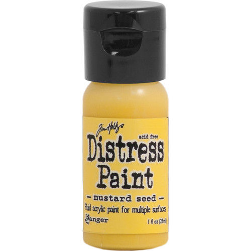 Tim Holtz Distress Paint Flip Top 1oz-Mustard Seed TDF-53125 - 789541053125
