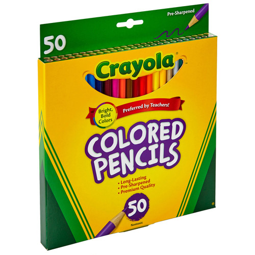 Crayola Colored Pencils-50/Pkg Long - 68-4050