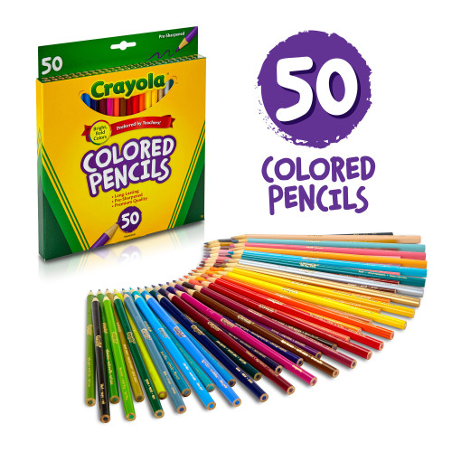 Crayola Colored Pencils-50/Pkg Long - 68-4050