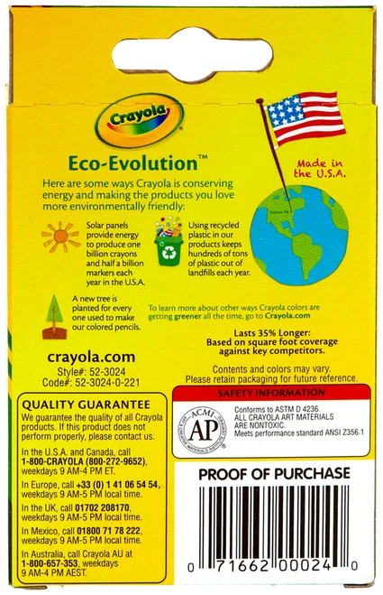 Crayola Crayons-24/Pkg - 52-3024