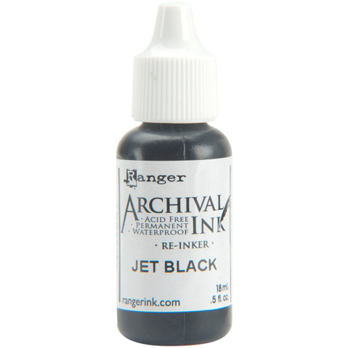 Ranger Archival Pad Reinker .5oz-Jet Black ARR5-30799 - 789541030799
