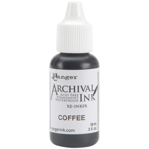 Ranger Archival Pad Reinker .5oz-Coffee - ARR5-30775 - 789541030775
