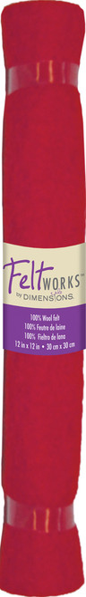 Dimensions Feltworks Felt Roll 12"X12"-Red 72F-73666 - 088677736668