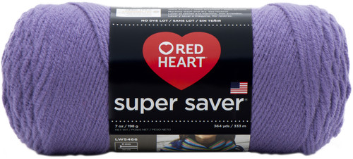 Red Heart Super Saver Yarn-Lavender E300B-358 - 073650851728