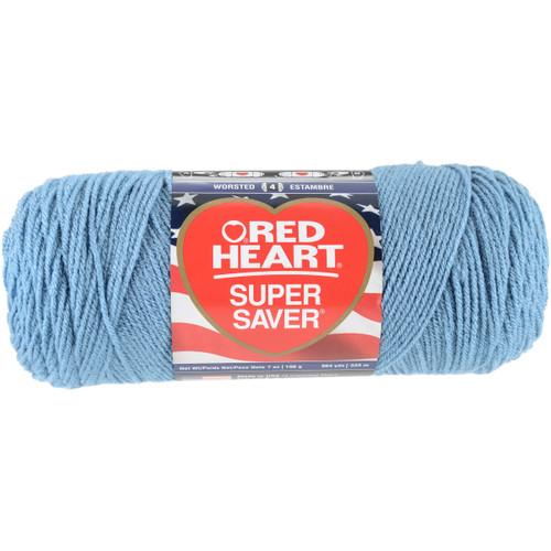 Red Heart Super Saver Yarn-Country Blue E300B-382 - 073650859700