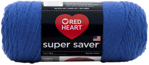 Red Heart Super Saver Yarn-Royal E300B-385 - 073650851759