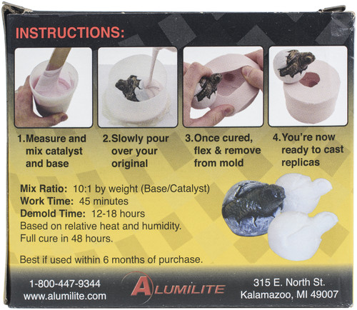 Alumilite High Strength 3 Liquid Mold Making Rubber 1lb-Pink A20501