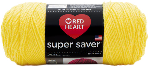 Red Heart Super Saver Yarn-Bright Yellow E300B-324 - 073650859755