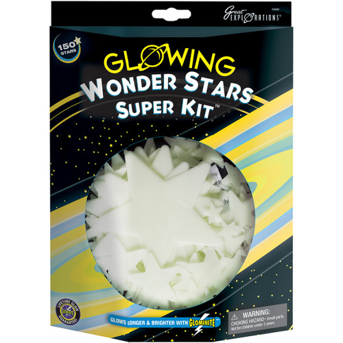 Great Explorations Glowing Stars Super Kit 150/Pkg-Wonder Stars - 19491 - 040595194913