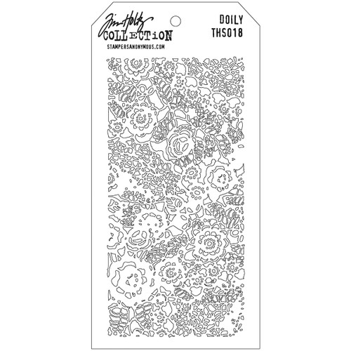 Tim Holtz Layered Stencil 4.125"X8.5"-Doily THS-018